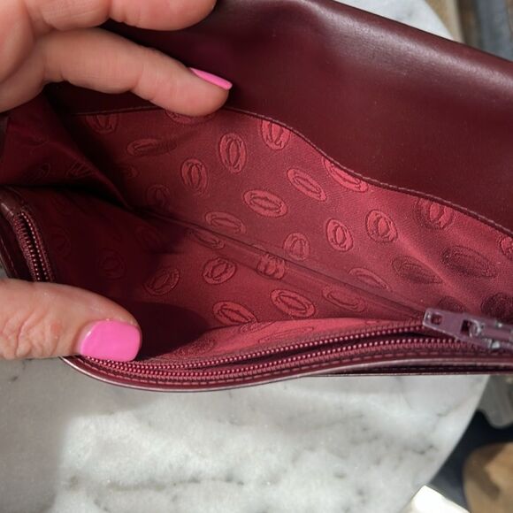 Authentic Cartier Burgundy Wallet And Key Case Bundle - Picture 14 of 15